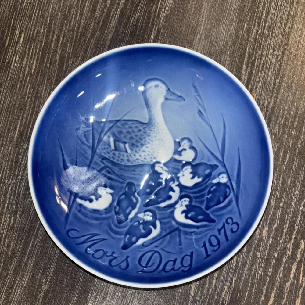 Bing Grondahl 1974 Blue & White Mars Dag 6